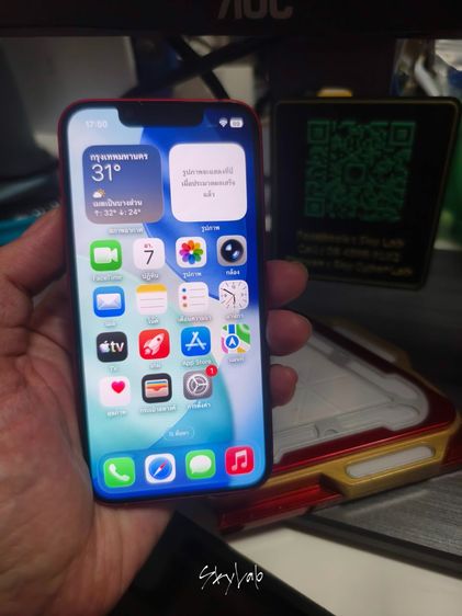 แลก-ขาย iPhone 13 mini 128g สีแดง สภาพดี สแกนหน้า-ทรูโทนปกติ ไม่ติด iCloud ผ่าน Shopee ได้ รูปที่ 2