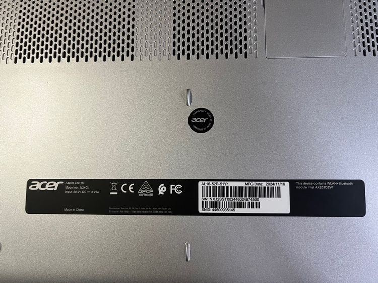 Acer Aspire Lite 16 i5-1334U Gen13 RAM16 SSD512 ประกันศูนย์ 2027 รูปที่ 8