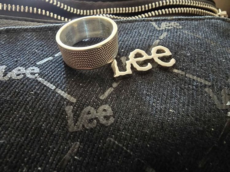  แหวนเงินแท้ ลายตาข่าย  ตอก 925 รูปที่ 2