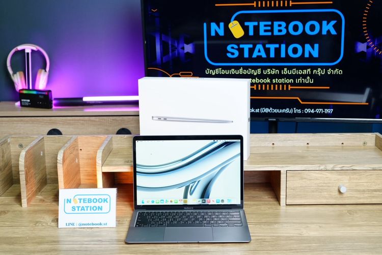 APPLE Macbook Air 13 (2020) M1 Ram8 SSD256 จอ13.3 ความชัดระดับ2k Cycle count 158 ครั้ง เครื่องพร้อมใช้งาน ขายถูกเพียง 16,990.- ครบกล่องมีประ รูปที่ 2