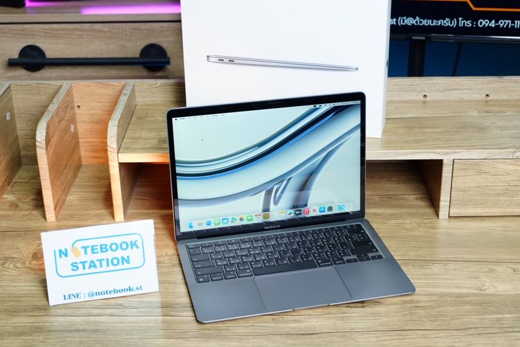 APPLE Macbook Air 13 (2020) M1 Ram8 SSD256 จอ13.3 ความชัดระดับ2k Cycle count 158 ครั้ง เครื่องพร้อมใช้งาน ขายถูกเพียง 16,990.- ครบกล่องมีประ รูปที่ 3