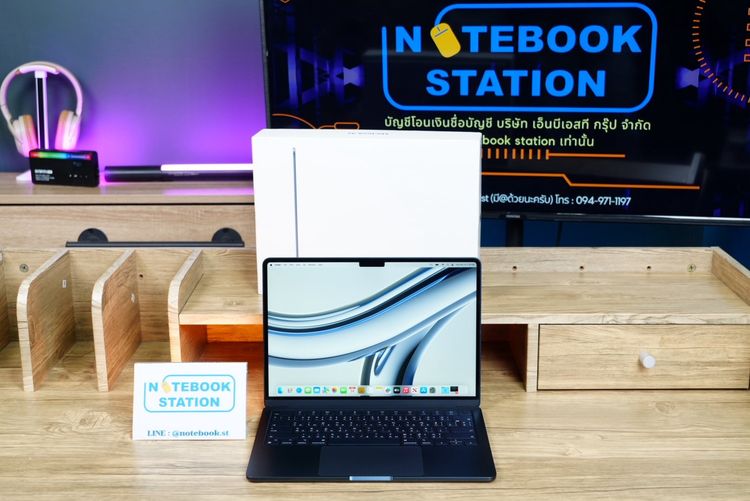 APPLE Macbook Air M2 ram8 ssd256 จอ13.6 2k Cycle count เพียง 188 ครั้ง อุปกรณ์แท้ครบกล่อง รีเซ็ตตัวเครื่องพร้อมใช้งาน ขายเพียง 20,990.- รูปที่ 2