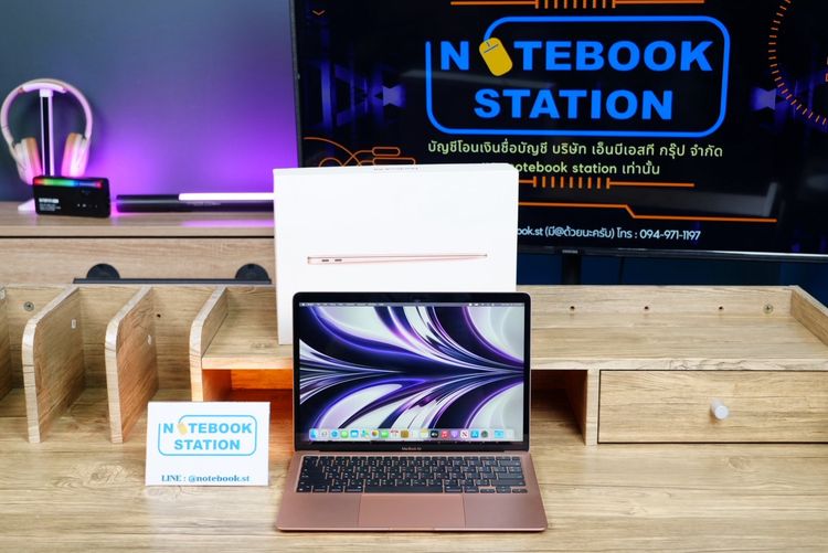 APPLE Macbook Air 13 (2020) M1 Ram8 SSD256 จอ13.3 ความชัดระดับ2k Cycle count 10 ครั้ง เครื่องพร้อมใช้งาน ขายถูกเพียง 15,900.- ครบกล่อง รูปที่ 2