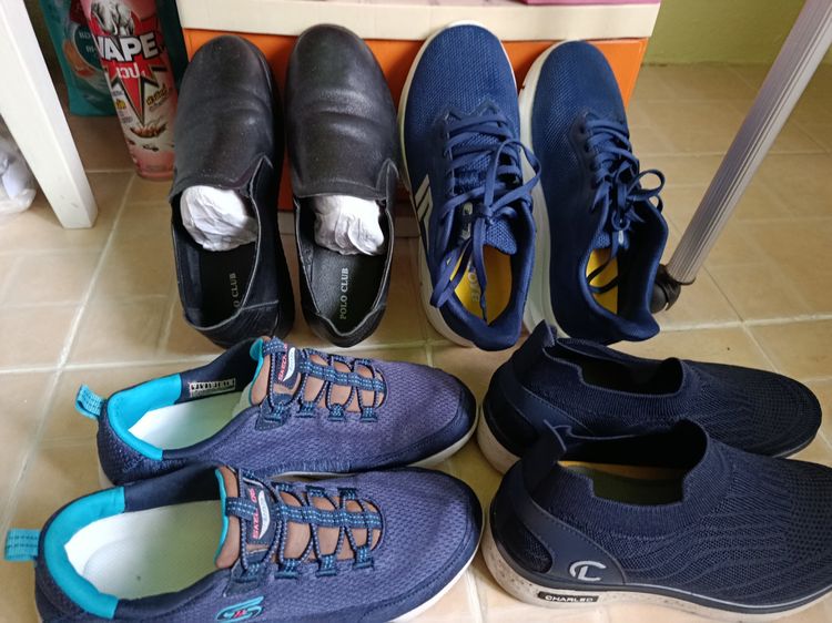 Skechers รองเท้าผ้าใบ ผ้า UK 4.5 | EU 37 1/3 | US 6 น้ำเงิน รองเท้า