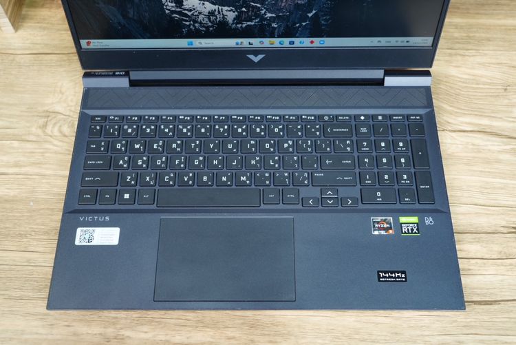HP Victus Gaming 16 Ryzen5-5600H RTX3050(4GB) Ram8 SSD512 จอ16.1 FHD 144Hz สเปคสูง เครื่องสวย ดีไซน์เรียบหรู ขายเพียง 15,900.- รูปที่ 7