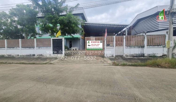 โรงงาน 2 ชั้น ใกล้ถนนกาญจนาหมายเลข 9 ซอยเปาอินทร์พิมพ์ทอง ถนนบางบัวทอง-ปทุมธานี ต.คลองข่อย ปากเกร็ด นนทบุรี