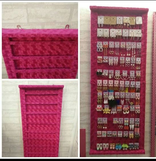 ที่แขวนต่างหู งาน diy