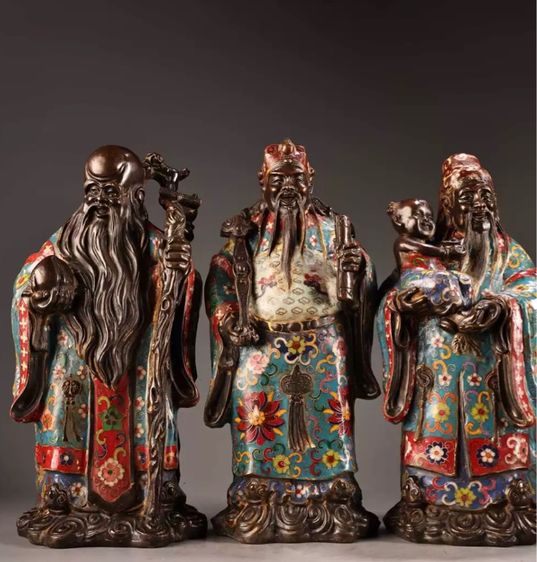 ✨พระพุทธรูปรลงยาทำจากทองเหลืองแท้หายาก