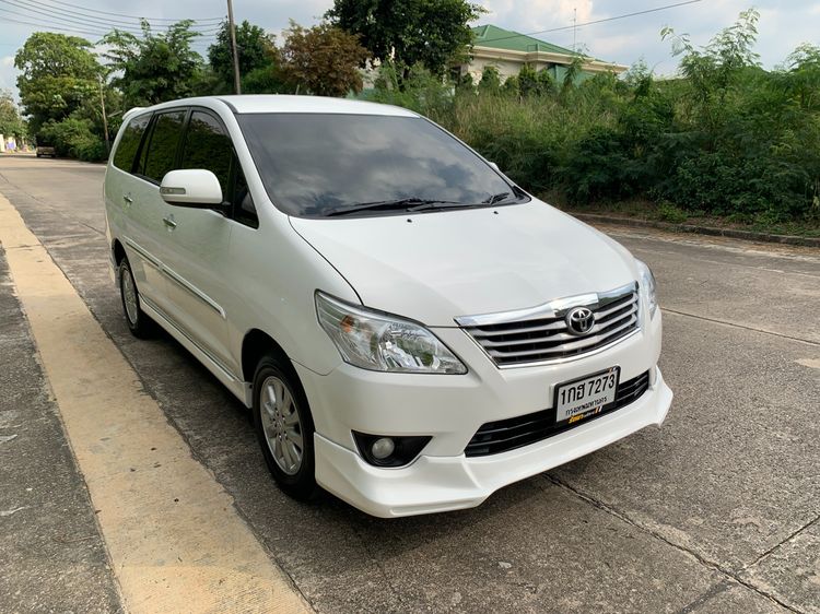 Toyota Innova 2013 2.0 V Utility-car เบนซิน ไม่ติดแก๊ส เกียร์อัตโนมัติ ขาว รูปที่ 3