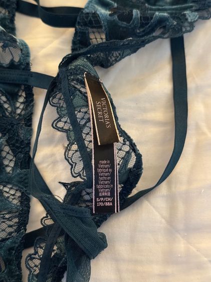 Black Ivy Green Unlined Bodysuit  Victoria's Secret ไซร้ S สภาพนางฟ้า รูปที่ 6