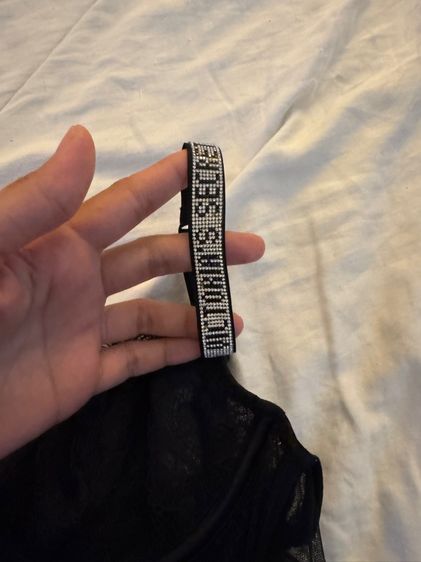 Black Demi Teddy With Shine Straps And Garters ไซร้ M สภาพนางฟ้า รูปที่ 6