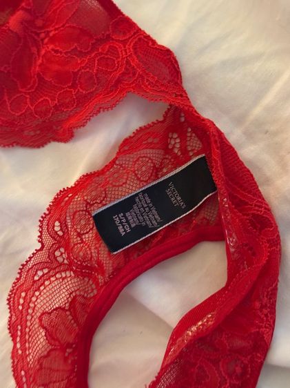 Victoria's Secret High-Neck Halter Lace Teddy สี red ไซร้ S สภาพนางฟ้า รูปที่ 6