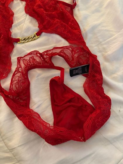 Victoria's Secret High-Neck Halter Lace Teddy สี red ไซร้ S สภาพนางฟ้า รูปที่ 8