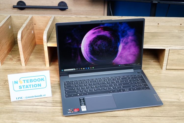 Lenovo IdeaPad Slim 3 Ryzen5-7530U Ram8 SSD512 จอ15.6 FHD IPS สเปคดี ทำงานเก่ง คีย์บอร์ดไฟมีแป้นตัวเลขแยก บางเบาพกพาง่าย ขายเพียง 9,990.- รูปที่ 3