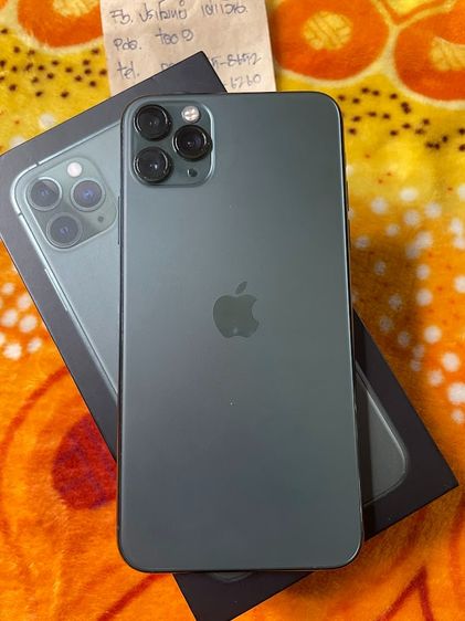 iPhone 11 ProMax 64 GB สีเขียวเข้ม โมเดลไทย ครบกล่อง รูปที่ 9