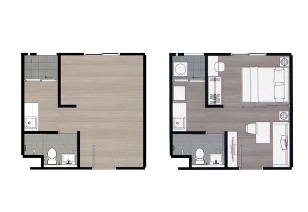 ตกแต่งครบ Ananda Development 2018 ไม่อนุญาต ไม่ใช่ ขายถูก คอนโดยูนิโอ รามคำแหง-เสรีไทย Unio Ramkhamhaeng-Serithai รูปที่ 4