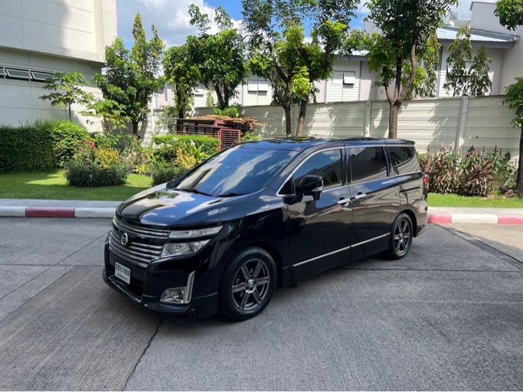 Nissan Elgrand 2012 2.5 High Way Star Van เบนซิน ไม่ติดแก๊ส เกียร์อัตโนมัติ ดำ รูปที่ 2