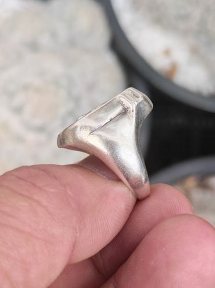 แหวนม้าคู่เงินแท้​ งานนอก​ สวยมาก ราคาดีๆครับ รูปที่ 5