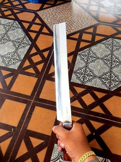 มีดแสตนเลสหัวตัด15นิ้ว งานอรัญญิกไม่ขึ้นสนิม รูปที่ 3