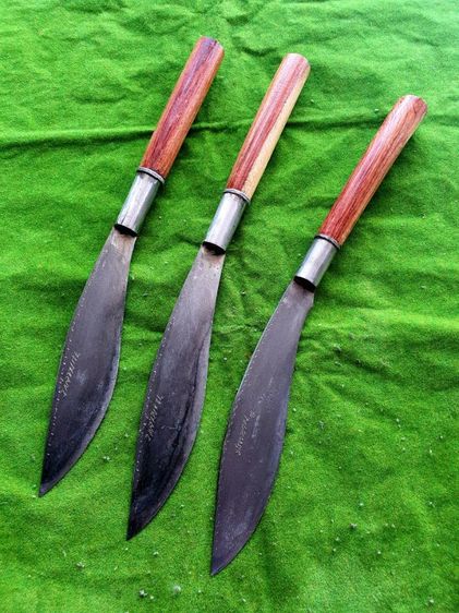 มีดม่วงหวานของแท้ แหนบตีร้อนพร้อมด้ามไม้สวยๆ รูปที่ 3