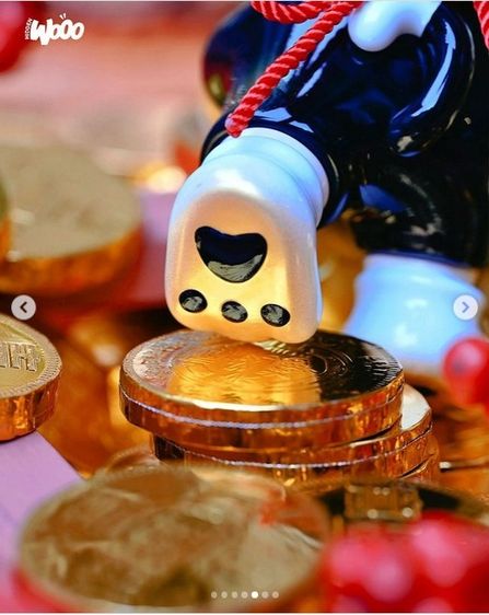 HIDDENWOOO CIMMY - Fortune Cat (Black , White) 150เปอเซ็น Resin รูปที่ 5