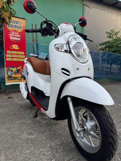 HONDA Scoopy หัวฉีดออโต้สตาร์ทมือรถใช้น้อยเครื่องดีมากสีสวยมากต้องมาดูของจริง รูปที่ 7