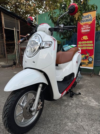 HONDA Scoopy หัวฉีดออโต้สตาร์ทมือรถใช้น้อยเครื่องดีมากสีสวยมากต้องมาดูของจริง รูปที่ 8