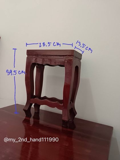 โต๊ะหมู่บูชา 7 ไม้แท้มะค่าเนื้อแข็งทั้งชิ้น รูปที่ 6