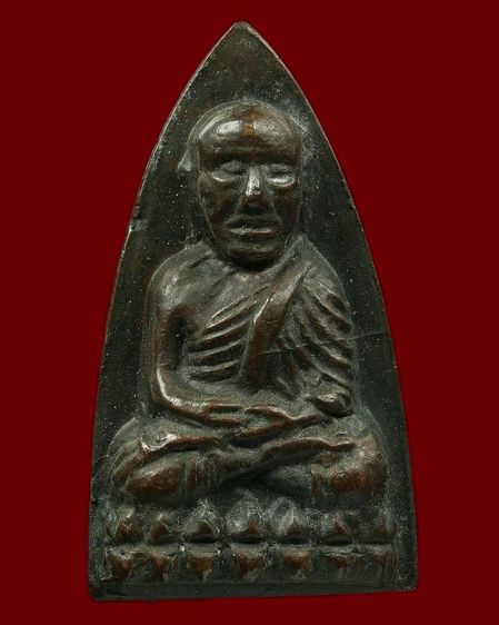 หลวงพ่อทวดวัดช้างให้ เตารีดปั๊มซ้ำพิมพ์A เนื้อโลหะผสม ปี 2505