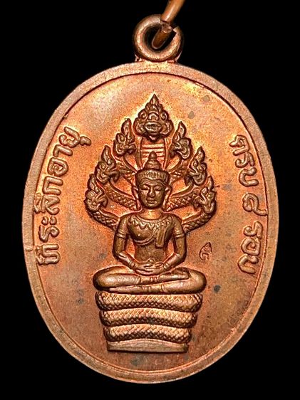เหรียญหลวงปู่ทิม อิสริโก พิมพ์นาคปรก ที่ระลึก อายุครบ 8 รอบ ปี 2518 ตอกโค้ดกรรมการ 