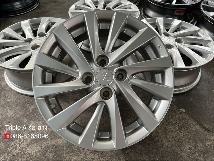 ✨ล้อแม็ก✨Mitsu Attrage ขอบ 15 สีบอร์น💖สภาพสวย💖 รูปที่ 2