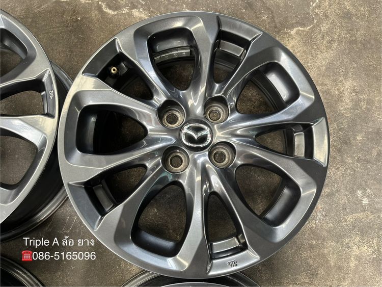 ✨ล้อแม็ก✨Mazda 2 Skyactive ขอบ 15 สีดำมิดไนท์ รูปที่ 5