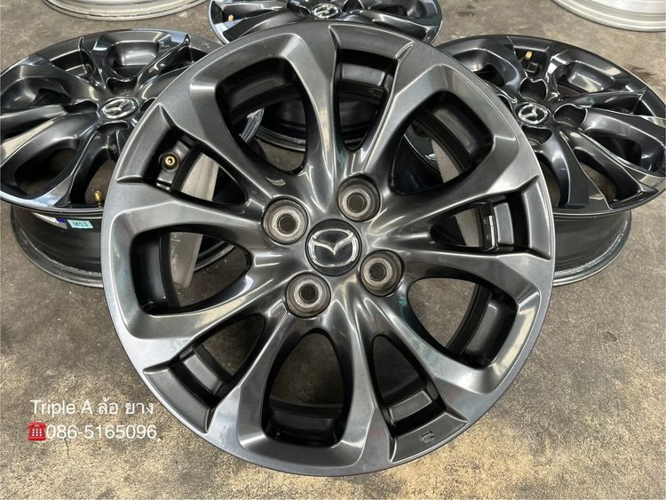 ✨ล้อแม็ก✨Mazda 2 Skyactive ขอบ 15 สีดำมิดไนท์ รูปที่ 2