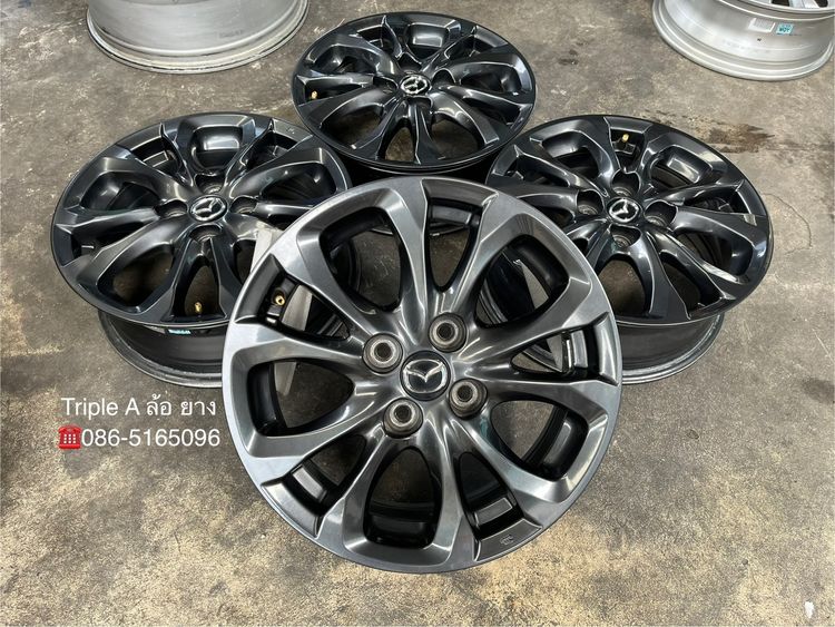 Enkai อะลูมิเนียมอัลลอย 15" ✨ล้อแม็ก✨Mazda 2 Skyactive ขอบ 15 สีดำมิดไนท์