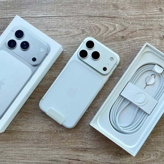 อายุ 7 วัน iPhone 17 Pro 256 Silver รอบชาร์จ 4 แบต 100 ใหม่กริ๊บ ไร้ตำหนิ ครบยกกล่อง ซื้อ Apple Care Plus ได้ รูปที่ 7
