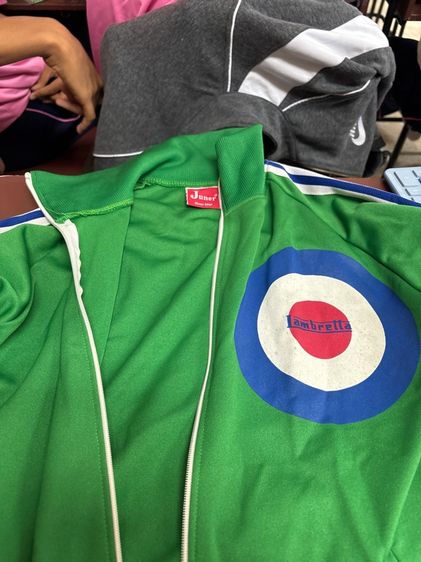 แขนยาว เสื้อแจ็คเก็ต | เสื้อคลุม อื่นๆ Lambretta วินเทจ แจ็กเก็ตวอร์ม 90s ลาย Target สีเขียว