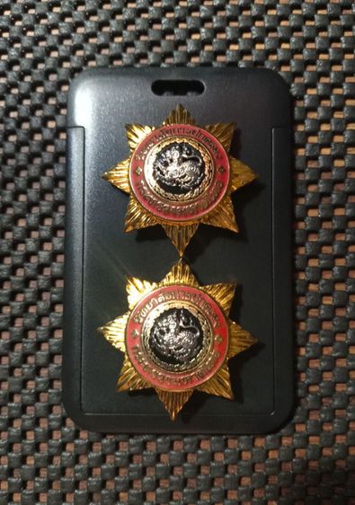 เข็มมหาดไทยสิงห์เงินเนื้อโลหะสภาพเยี่ยม