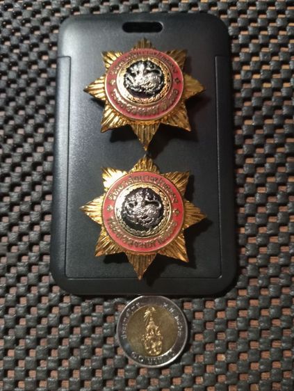 เข็มมหาดไทยสิงห์เงินเนื้อโลหะสภาพเยี่ยม รูปที่ 7