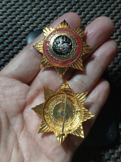 เข็มมหาดไทยสิงห์เงินเนื้อโลหะสภาพเยี่ยม รูปที่ 3