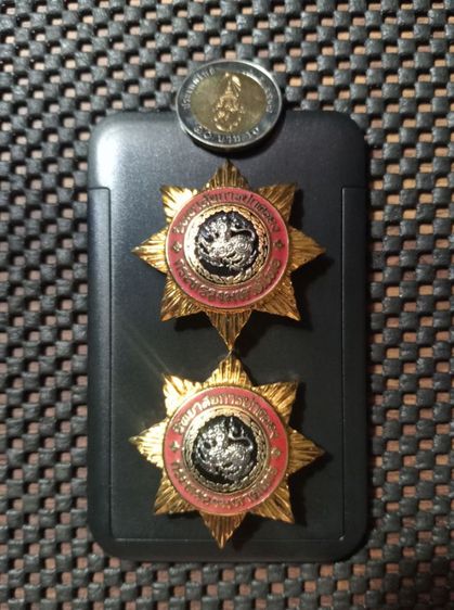 เข็มมหาดไทยสิงห์เงินเนื้อโลหะสภาพเยี่ยม รูปที่ 6