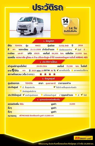 Toyota Hiace 2016 3.0 GL Van ดีเซล ไม่ติดแก๊ส เกียร์ธรรมดา เทา รูปที่ 2