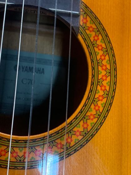 กีตาร์โป่งคลาสสิกยี่ห้อ YAMAHA รุ่น C70 สภาพดีสวยแท้ รูปที่ 9