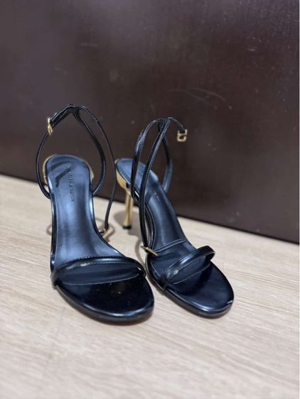 ดำ UK 2.5 | EU 35 | US 4.5 รองเท้าส้นสูง