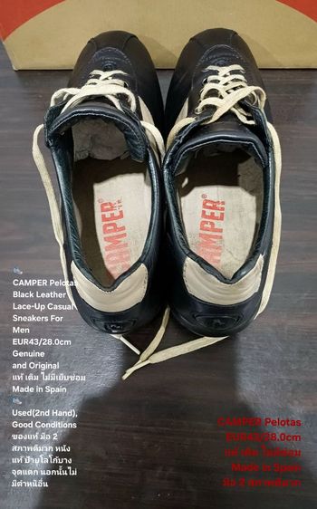 CAMPER Pelotas Ariel, Men's 43EU(28.0cm) ของแท้ มือ 2 สภาพยังดีมาก, รองเท้า CAMPER หนังแท้ พื้นแน่น ป้ายโลโก้บางจุดแตก ไม่กระทบการใช้งาน รูปที่ 14