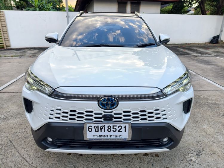 Toyota Corolla Cross 2024 1.8 HEV Premium Luxury Sedan เบนซิน ไม่ติดแก๊ส เกียร์อัตโนมัติ ขาว