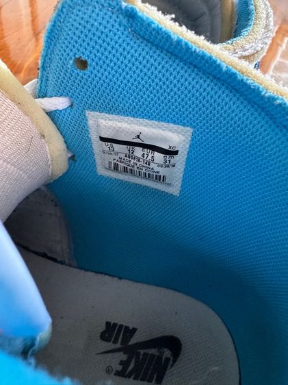jordan 1 retro high off-white university blue รูปที่ 9