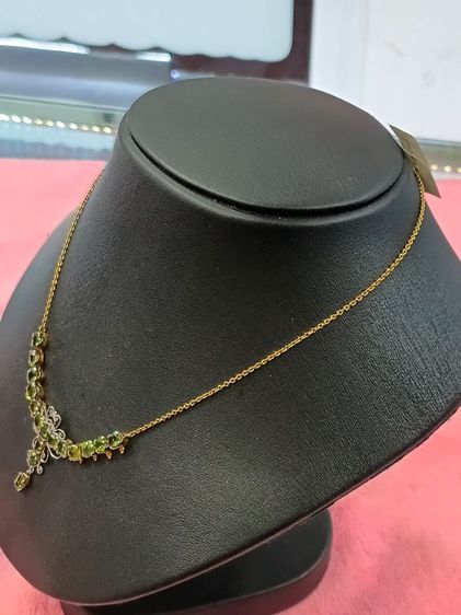 สร้อยคอทองkประดับพลอยเขียว รูปที่ 4