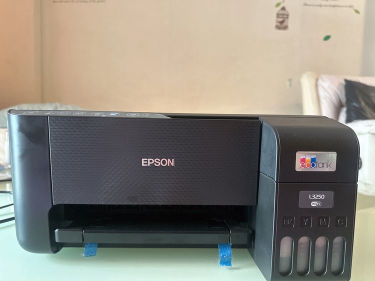พริ้นเตอร์อิงค์เจ็ทมัลติฟังก์ชั่น ขาย ส่งต่อ เครื่องพิมพ์ Epson EcoTank L3250 Wi Fi มัลติฟังก์ชัน ใช้น้อย สภาพนางฟ้า พร้อมใช้งาน