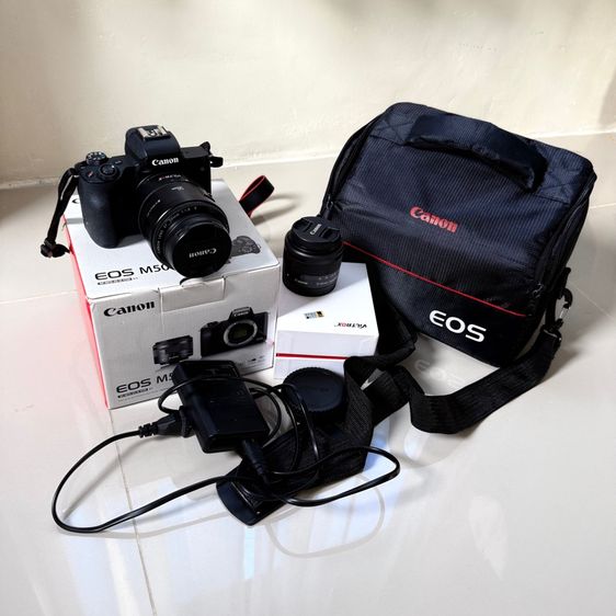 ส่งต่อ canon EosM50 กล้องแท้ใช้งานปกติ กล้องถ่ายรูป กล้องถ่ายภาพ กล้อง canon