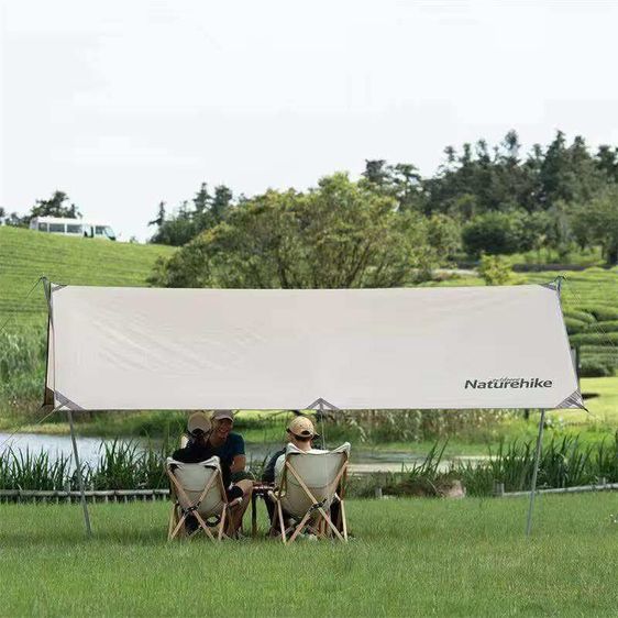 Tarp Naturehike แท้ มือ1  ยาว5เมตร กว้าง3เมตร 6-8คนสบายๆ อุปกรณ์ครบ พร้อมเสา รูปที่ 4